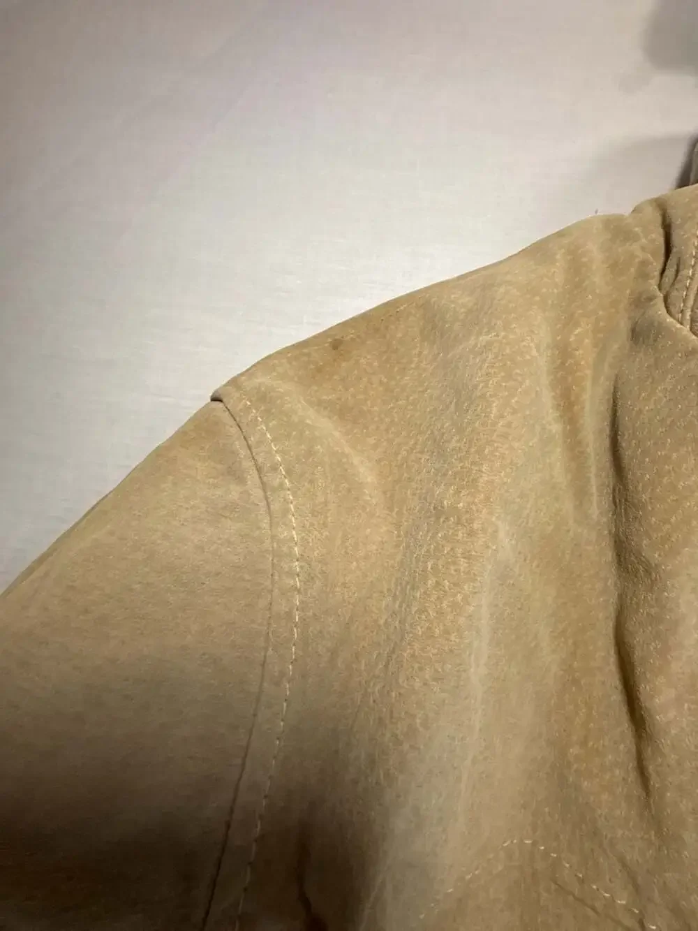 Wilsons Leather Tan Suede Bomber Jacket XL